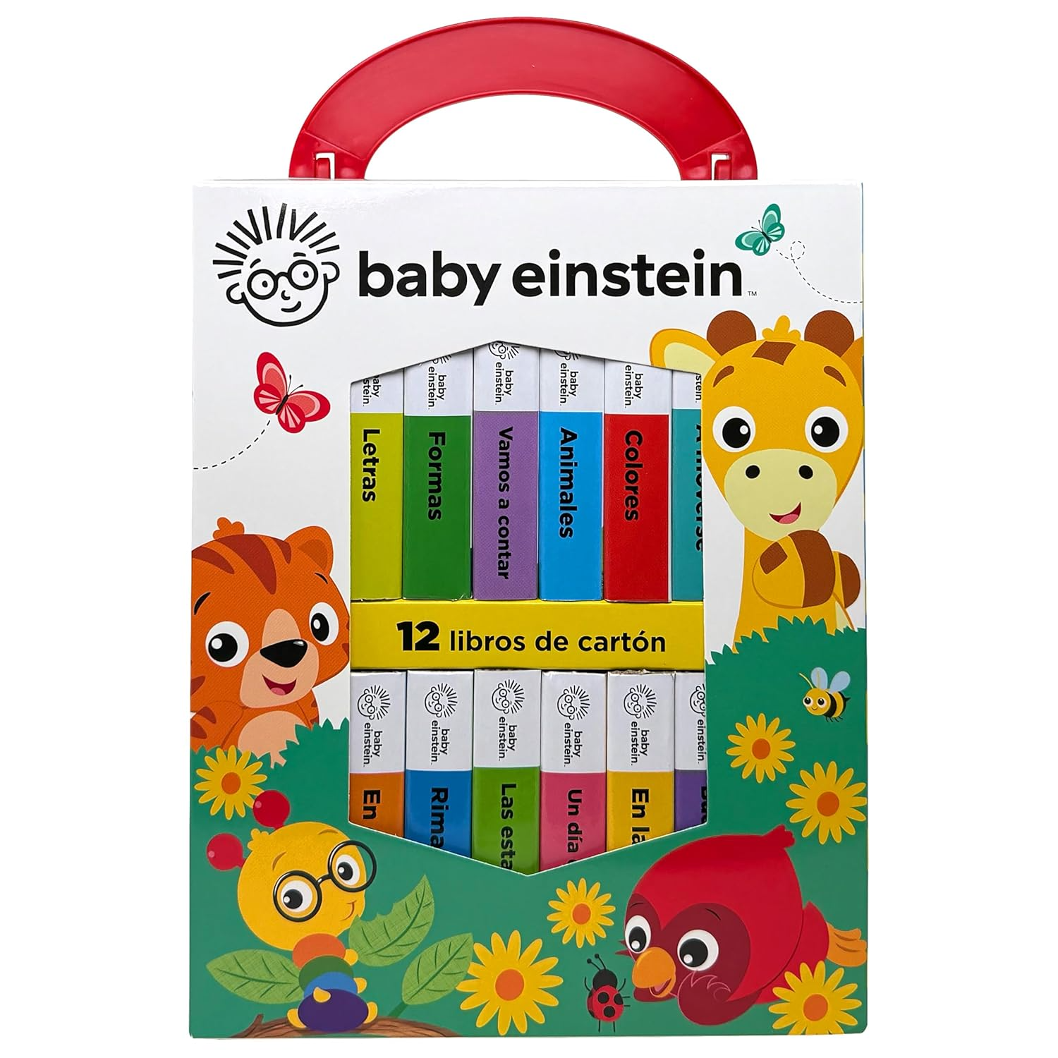 Libro - Baby Einstein - Mi Primera Biblioteca - 12 Libros de Carton - PI Kids