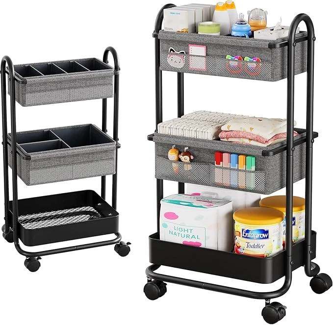 Carrito organizador de pañales para bebé
