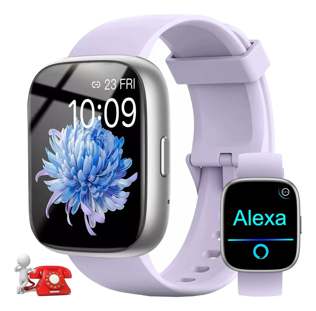 Reloj Inteligente Smartwatch Llamadas Bluetooth Para Alexa