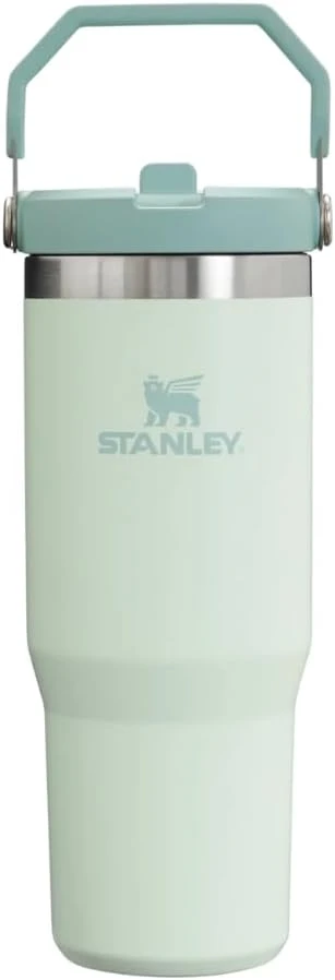 Termo Stanley IceFlow FlipStraw Tumbler 887ml - Stanley Termo de acero inoxidable con popote abatible