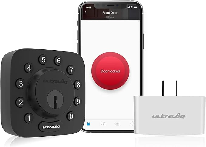 Cerradura de Puerta Inteligente U-Bolt Con WiFi, Bluetooth y Teclado Retroiluminado