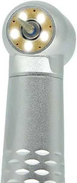 Pieza de Mano Dental LED, 5 Luces, Turbina de Aire con Pulverización de Agua, Alta Velocidad, Rodamiento de Cerámica（2 agujeros）