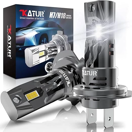 Bombilla H7 LED Canbus 16000LM 80W, 400% Luminosidad 6000K Blanca Xenon Bombillas LED