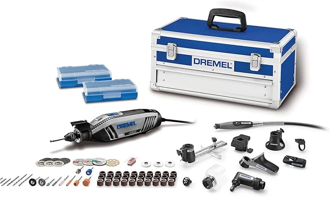 Dremel 4300 Mototool Con 9 Aditamentos y 64 Accesorios + caja metálica