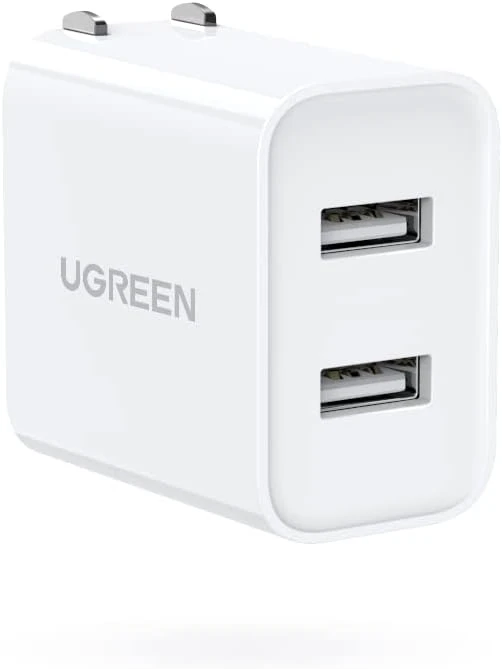 Puertos USB Cargador 3.4A Compatible con iPhone 16 15 14 13 12 11 Pro, iPad, Galaxy S10 S9 S8 S7 Note, LG, Motorola, Caaras, Ebook, MP3