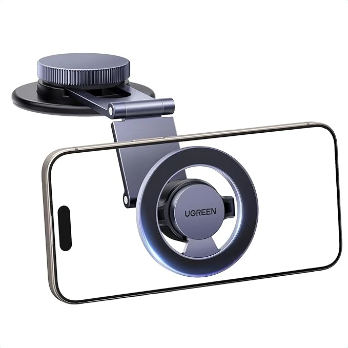 Soporte Celular Magsafe de Auto Rotación de 360°, Base Porta automóvil magnético con Ventosa