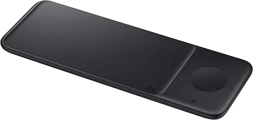 Cargador inalámbrico Trio, Compatible con Qi, Carga hasta 3 Dispositivos a la Vez, para teléfonos Galaxy, Buds, Relojes y Dispositivos Apple iPhone