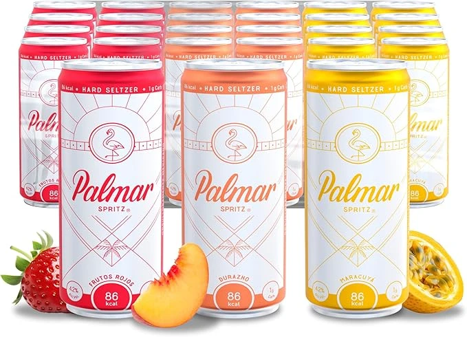 Bebida Baja En Calorías - Agua Mineral + Sabor Natural 4,2% Alc. Vol. - Hard seltzer 24-Pack Latas de 355ml