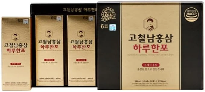 Beneficios del extracto de ginseng rojo coreano, un día, una barra, 10 ml x 30 bolsas, bebida saludable, bebida portátil