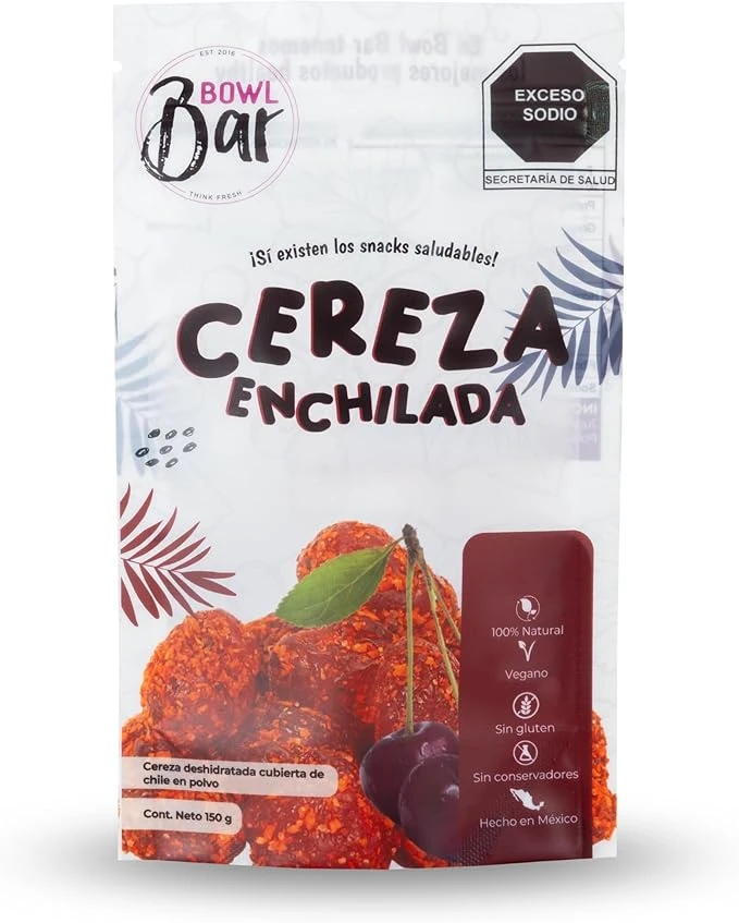 Cereza Enchilada 100% natural, vegana, sin gluten y sin conservadores. 150gr