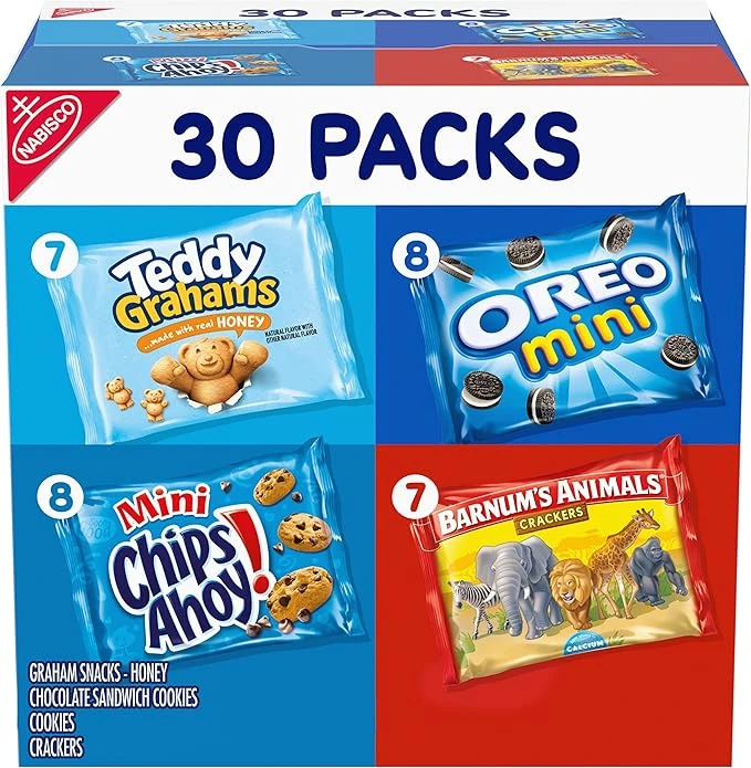 Paquete variado con galletas, Caja de galletas de 30 unidades, 30 oz