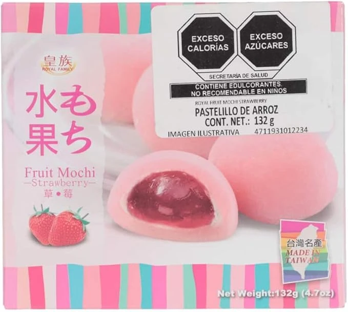 Mochi Dulce Japonés Sabor Fresa, 132 G