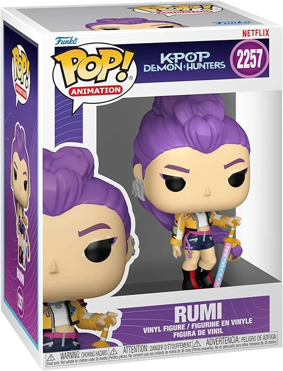 Funko Pop! Animation: KPOP! Demon Hunter - Rumi - Figura coleccionable de vinilo - Ideal para regalar - Producto oficial - Juguetes para niños y adultos - Para fans de la serie - Figura de colección