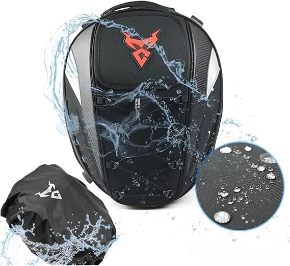 Mochila impermeable para motocicleta, bolsa para tanque de motocicleta, bolsa tr