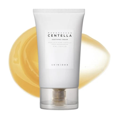 SKIN1004 Madagascar Centella Crema calmante 2.53 onzas líquidas, 2.5 fl oz, complejo cuádruple de ceramida fortalece la barrera de la piel y suaviza la piel